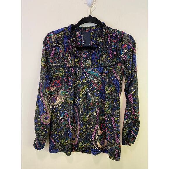 Antrhopologie Dolan T-shirt Olesa Blouse Peasant Top XS - Picture 4 of 8